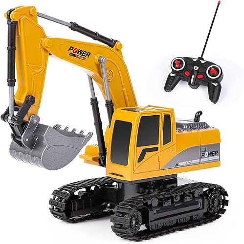 Thedttoy 2.4GHz 6 Channel RC Excavator for Kids – bab Toys